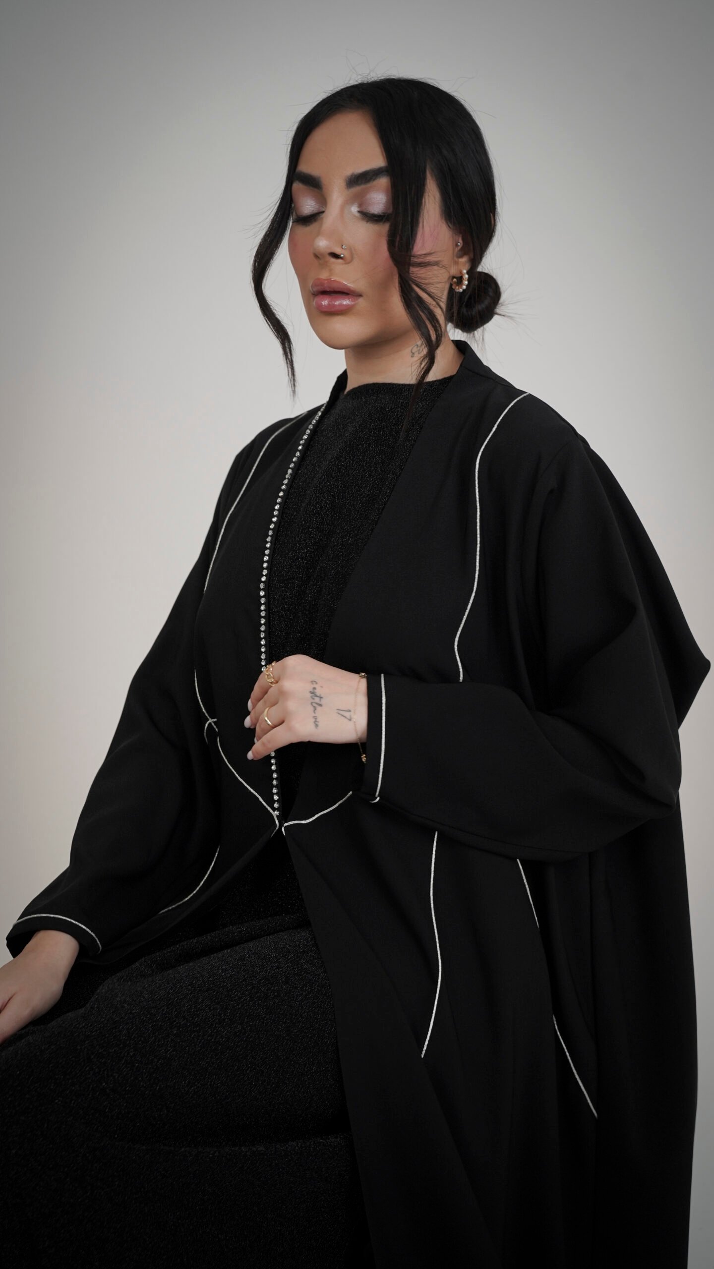 عباية قماش كريب